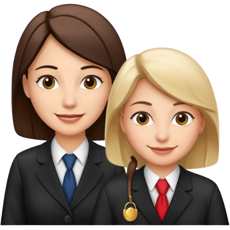 
female lawyer helping a man emoji
