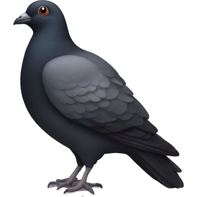 Black pigeon emoji