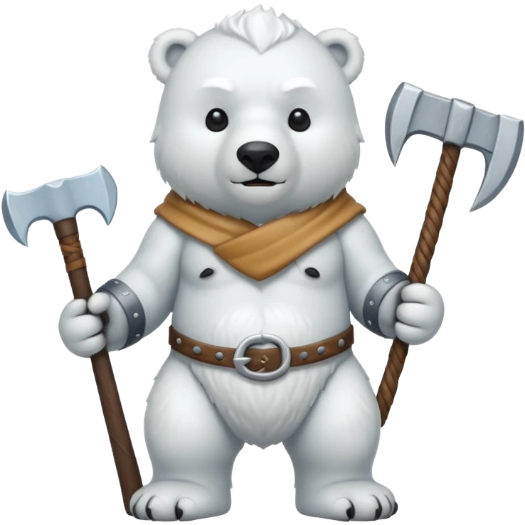 Polar Bear viking emoji