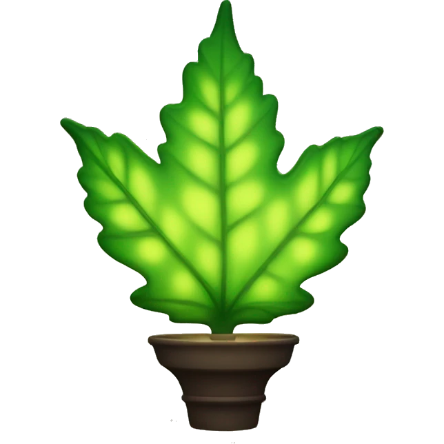 Glowy Leaf lamp emoji