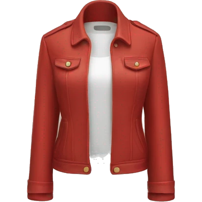red women's jacket emoji