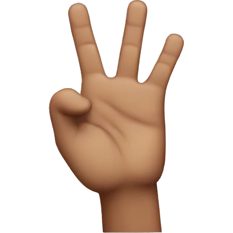 put your thumb between your little finger emoji