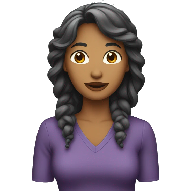 Femme qui parle emoji