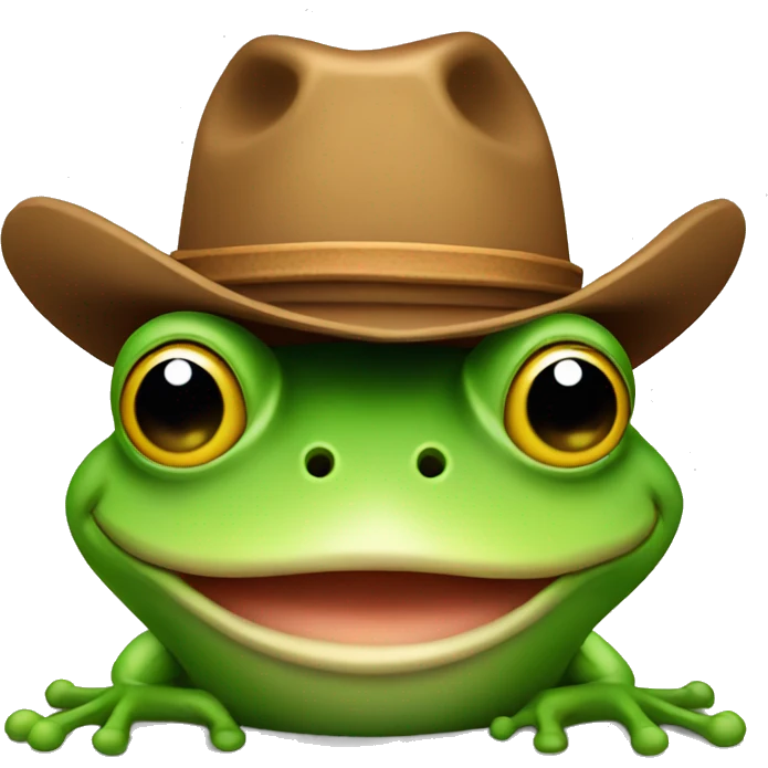 frog with cowboy hat emoji