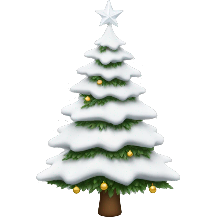 white christmas tree  emoji