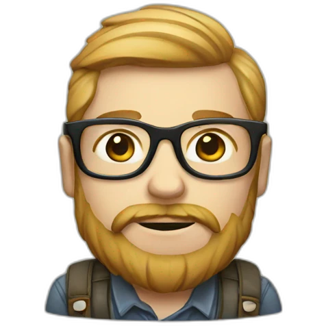 hipster user badge emoji