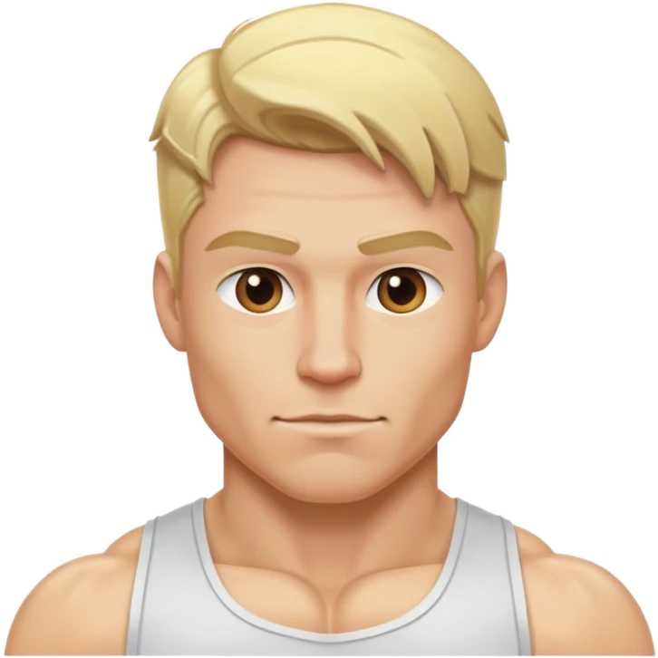blonde muscular male  emoji