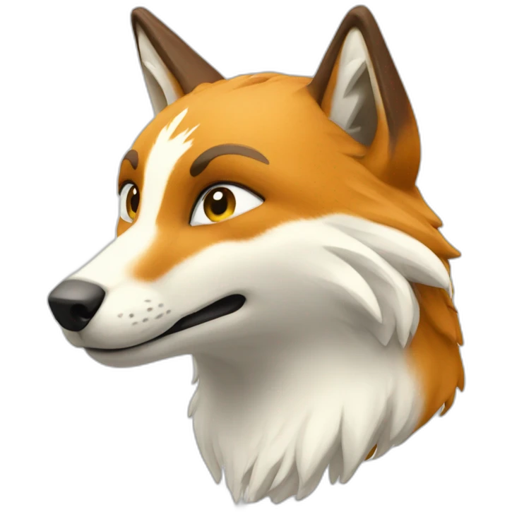 Renard blanc des montagne emoji