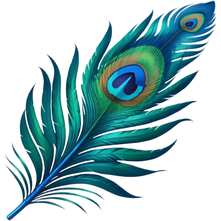 create a single peacock feather emoji just like whaatsapp emojis emoji