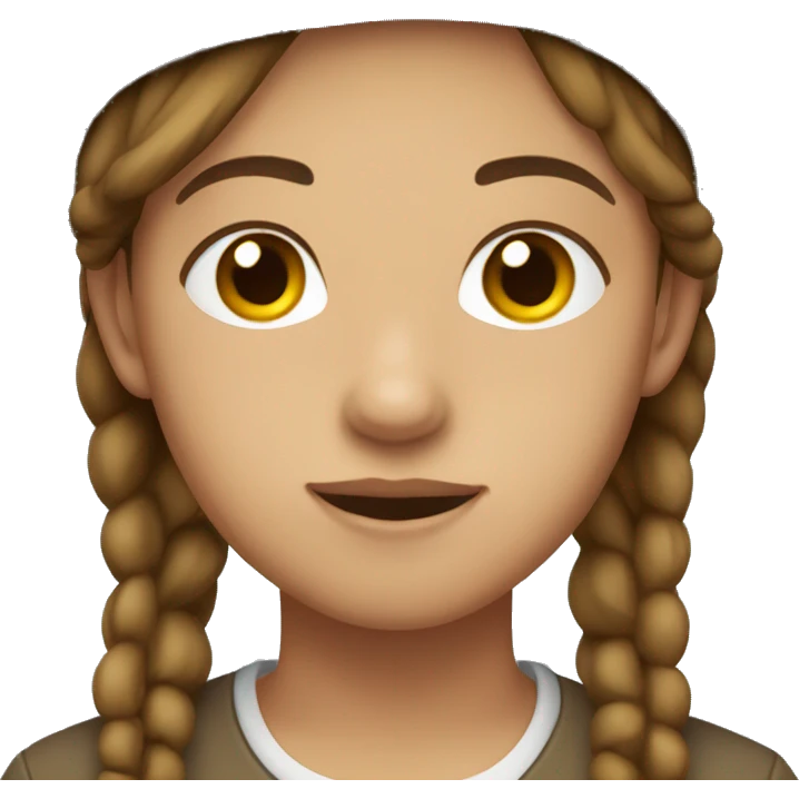 teenager with brown hair and light brown skin, wearing a beret emoji