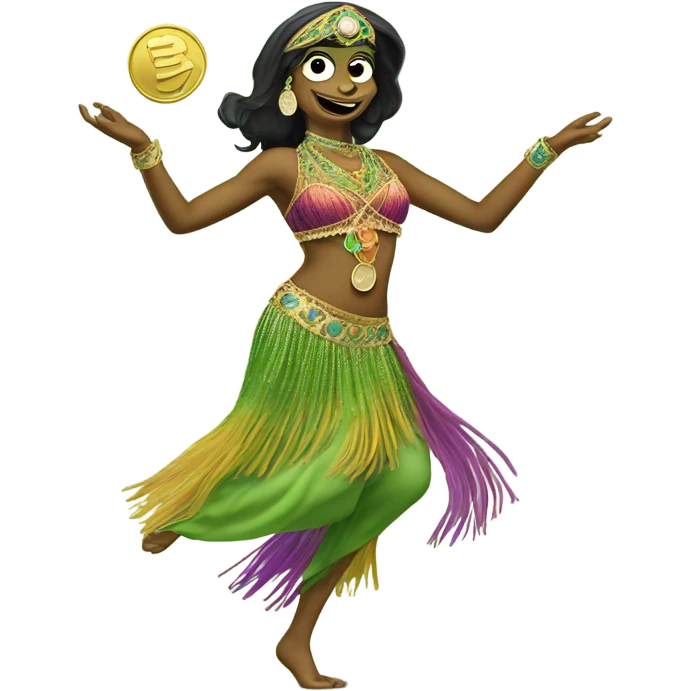 pepe as a bellydancer emoji