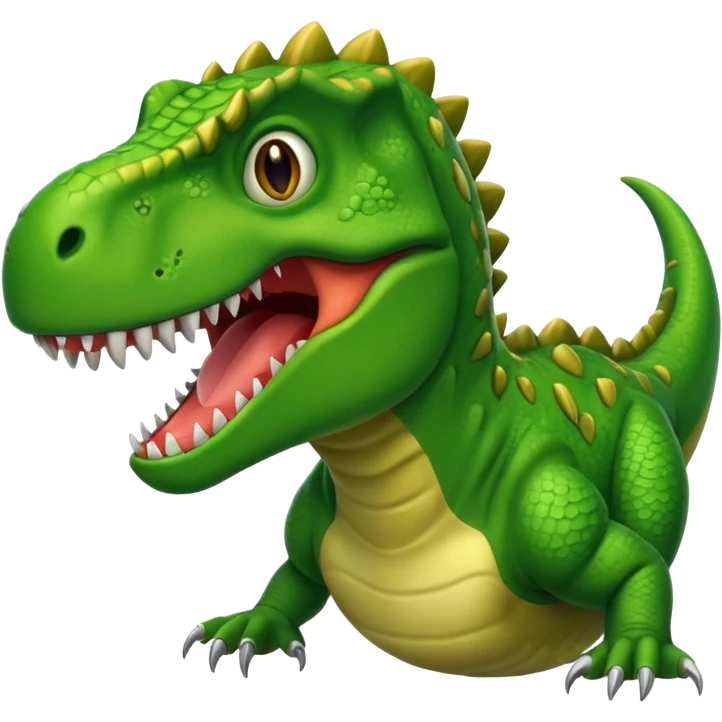 smiling t-rex emoji