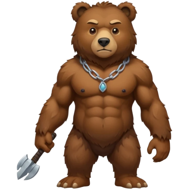 a standing bear  emoji