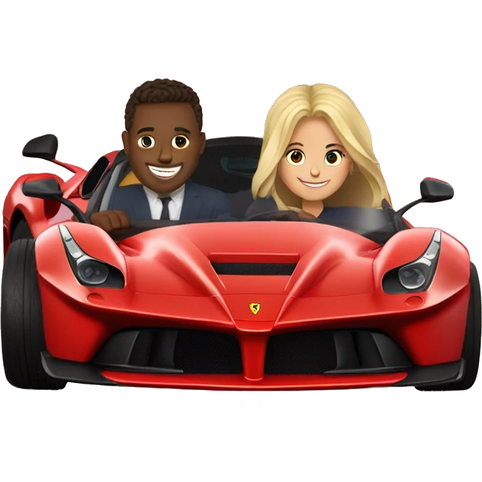 brunette man sitting with blonde girl sitting in
Ferrari Laferrari emoji