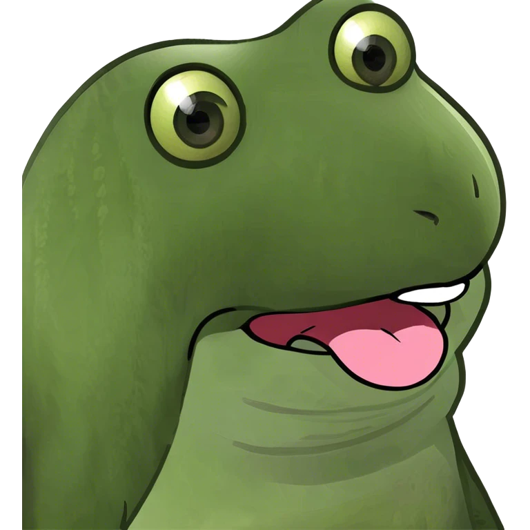 Sticking tongue out no hat emoji