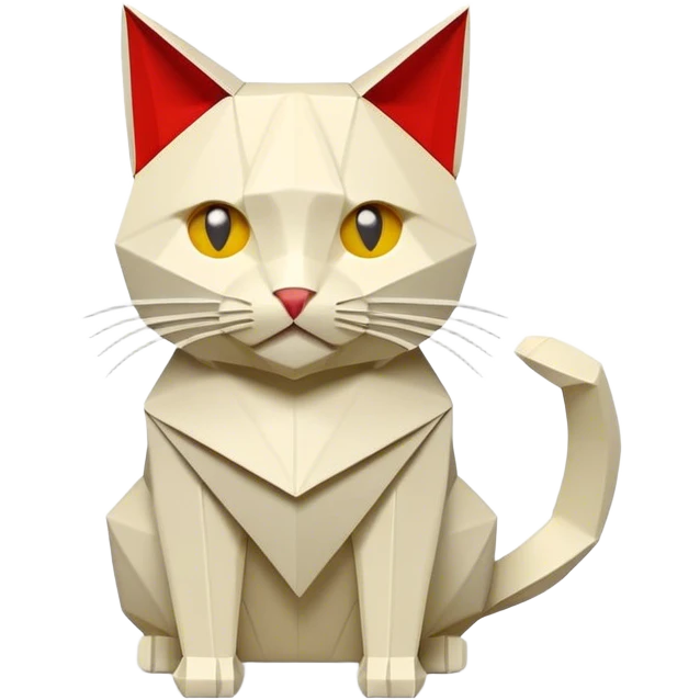 cat origami emoji