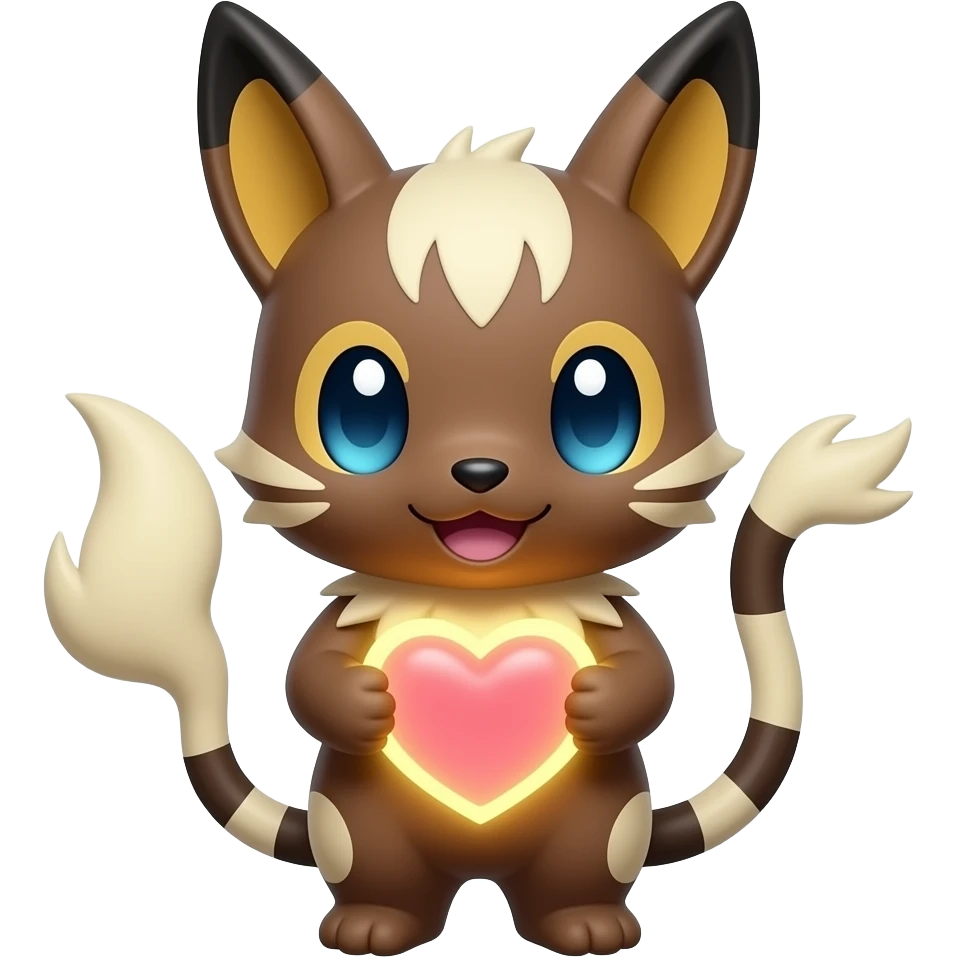 Mimikyu pokemon heart emoji