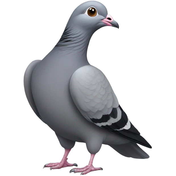 Bald pigeon emoji