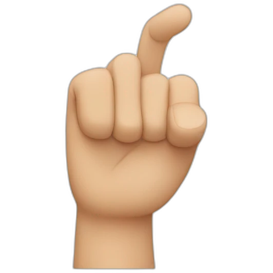 letter L with hand thumb emoji