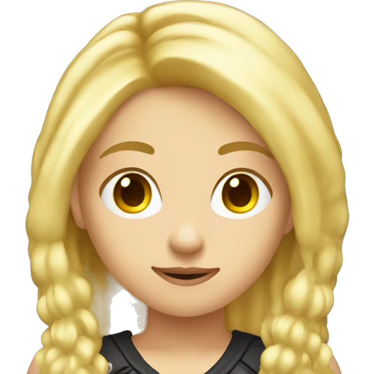 code gamer blonde girl emoji