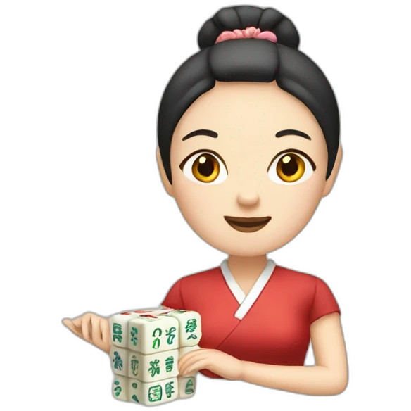 mahjong-lady emoji