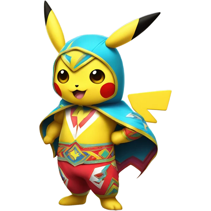 Pikachu Libre emoji