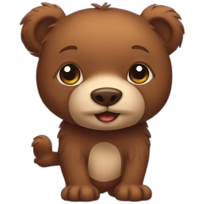 petit ours brun emoji