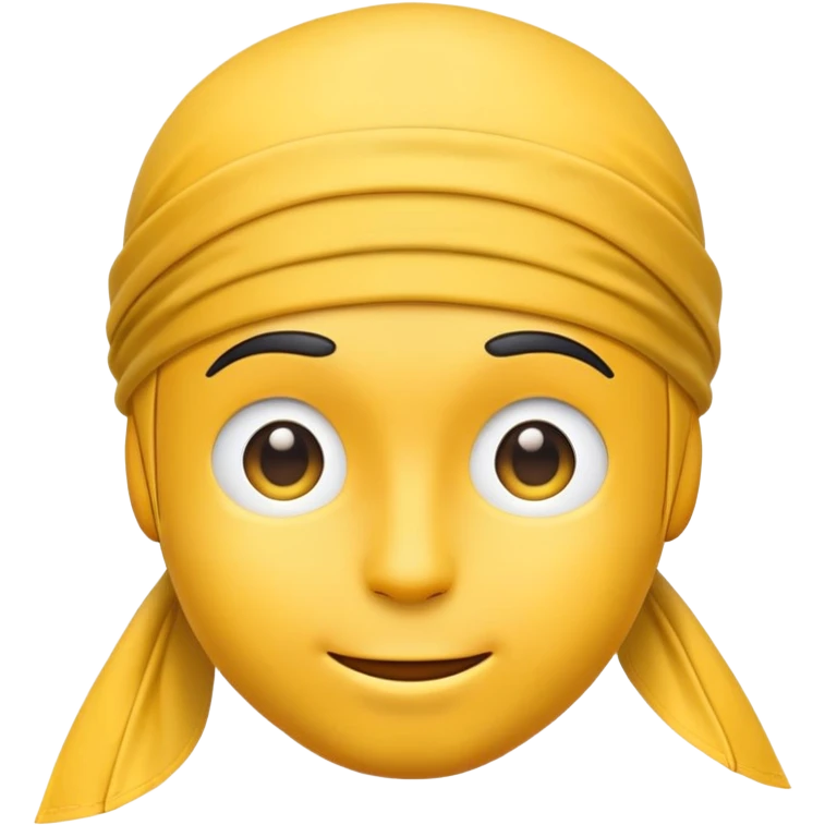 yellow slick emoji face wearing a durag emoji
