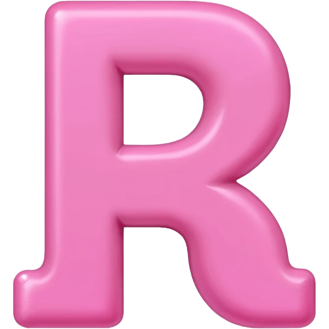 mix color pinks letter p emoji