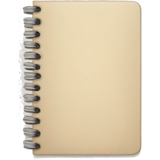 small beige notebook
 emoji