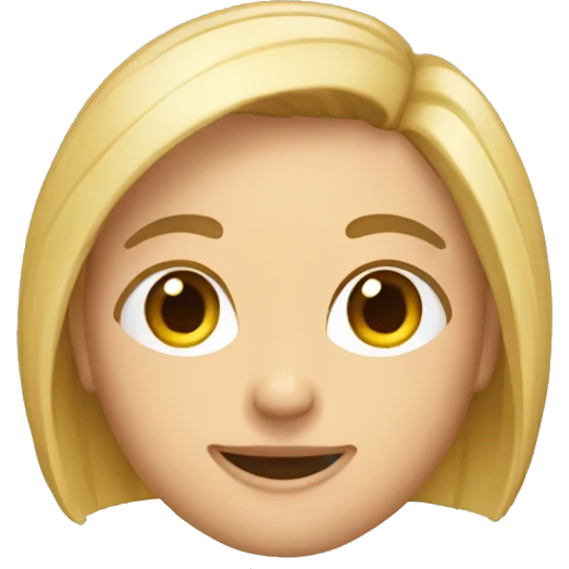 una persona con un corte de hongo emoji