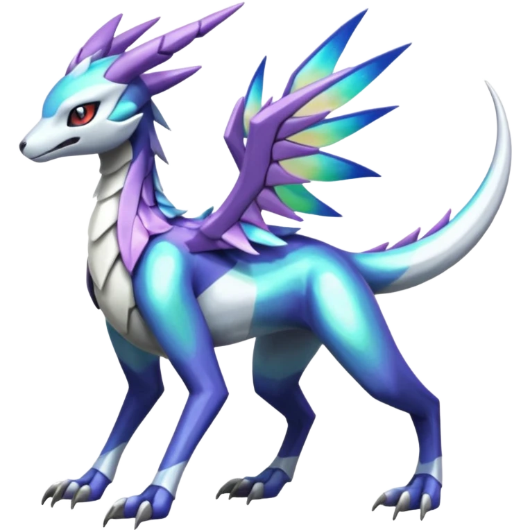 Meloetta-Sergal-Palkia-Dialga-hybrid-fusion-Fakémon-creature, full body emoji