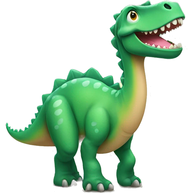 Happy dinosaur emoji