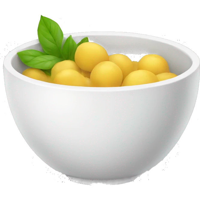 white bowl emoji