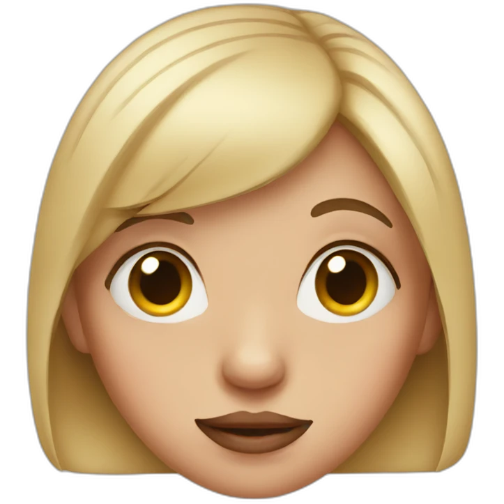 girl with pig nose emoji