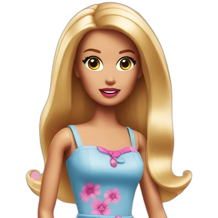 Barbie shoked emoji