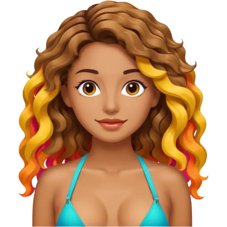 woman in micro  sling bikini emoji