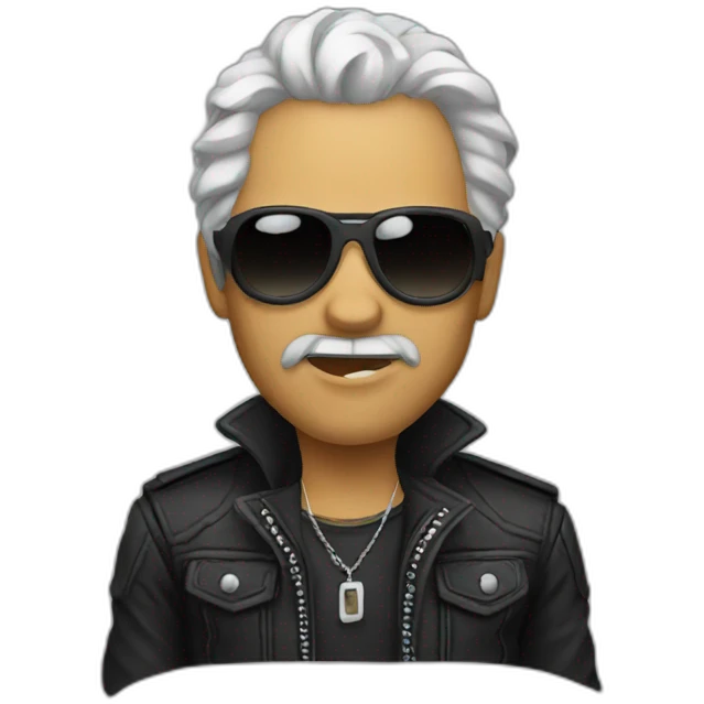 Rockero emoji