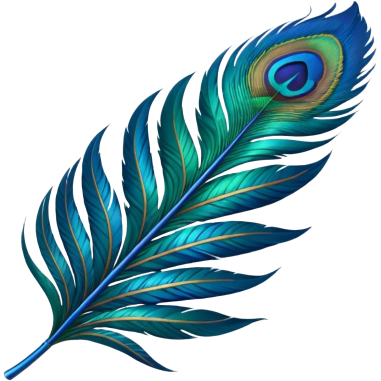 Peacock feather emoji