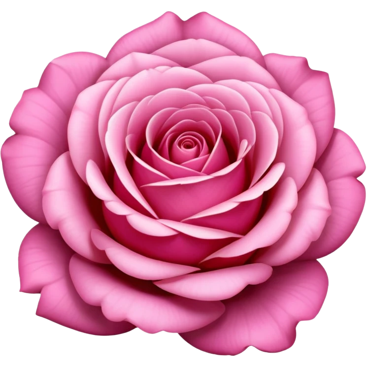 Pink rose emoji