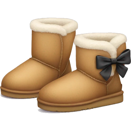 cute uggs with bow emoji