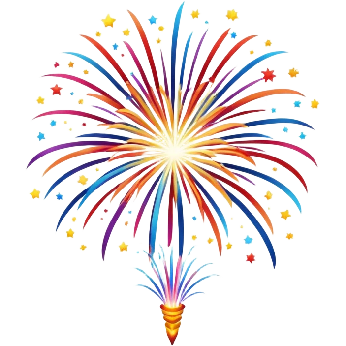 fireworks in the sky emoji