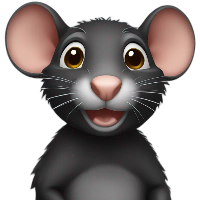 Black rat emoji