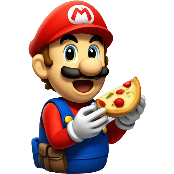 mario eating emoji