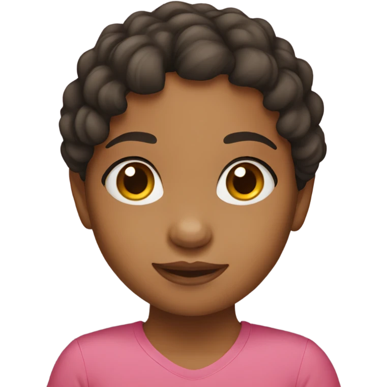 Little mixed girl emoji