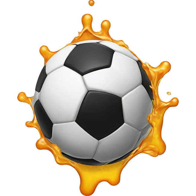 Soccer ball melting  emoji