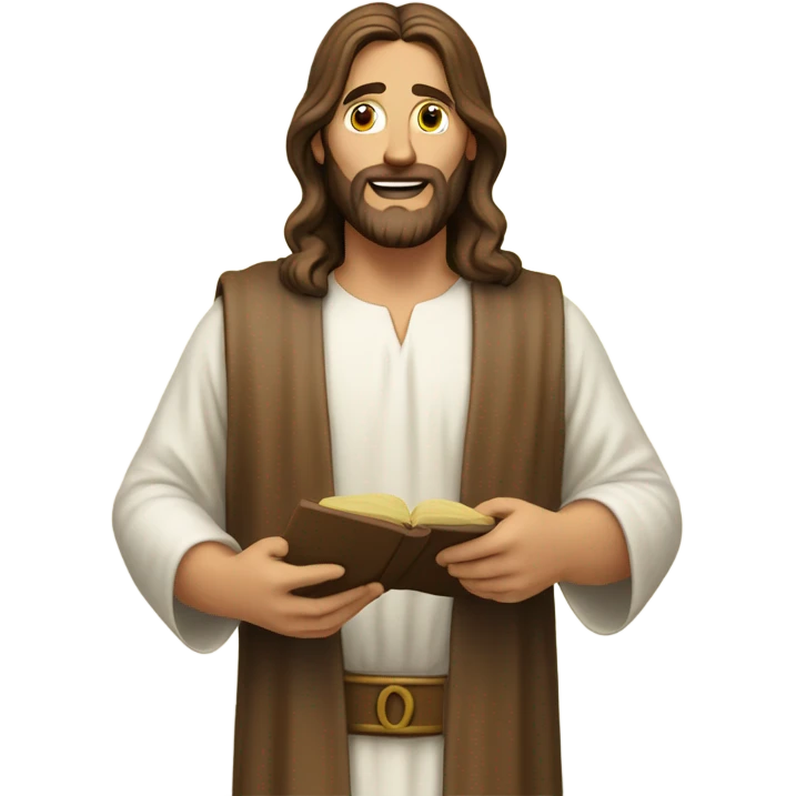 Jesus Christ accounting emoji