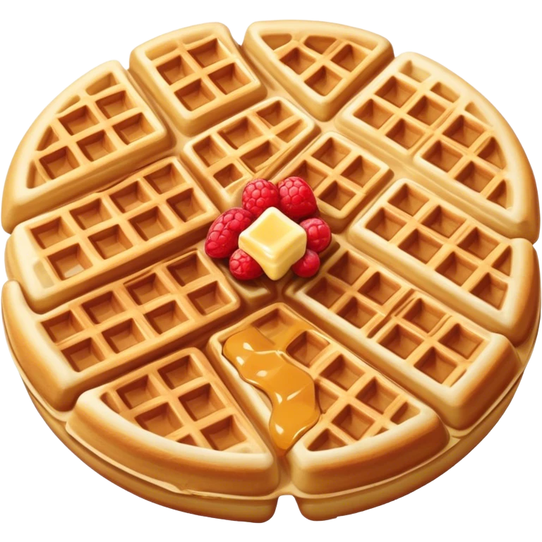 одна бельгийская вафля emoji
