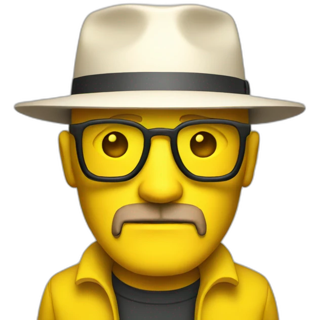 heisenberg in the yellow  emoji