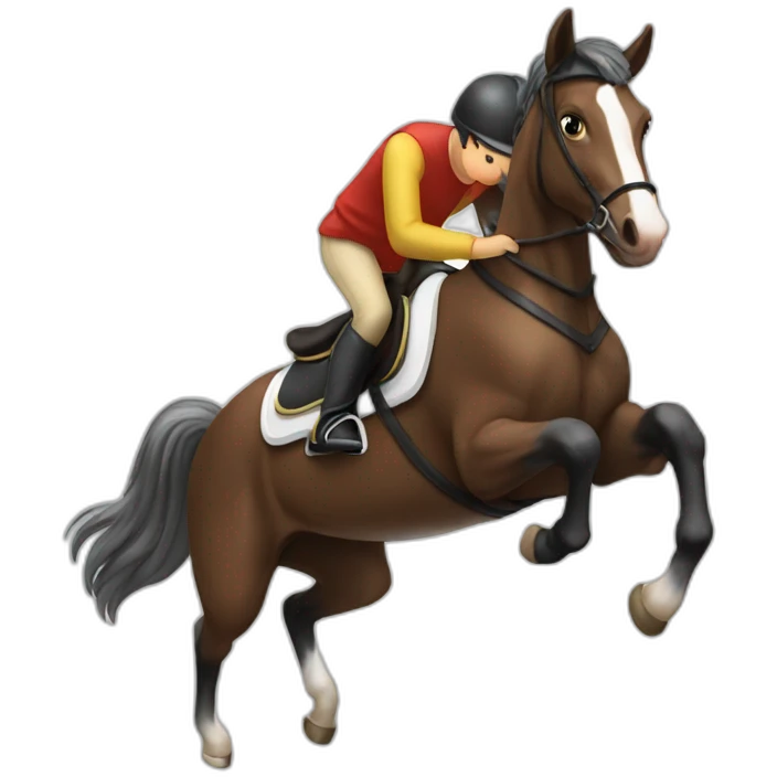 Pferd springen emoji